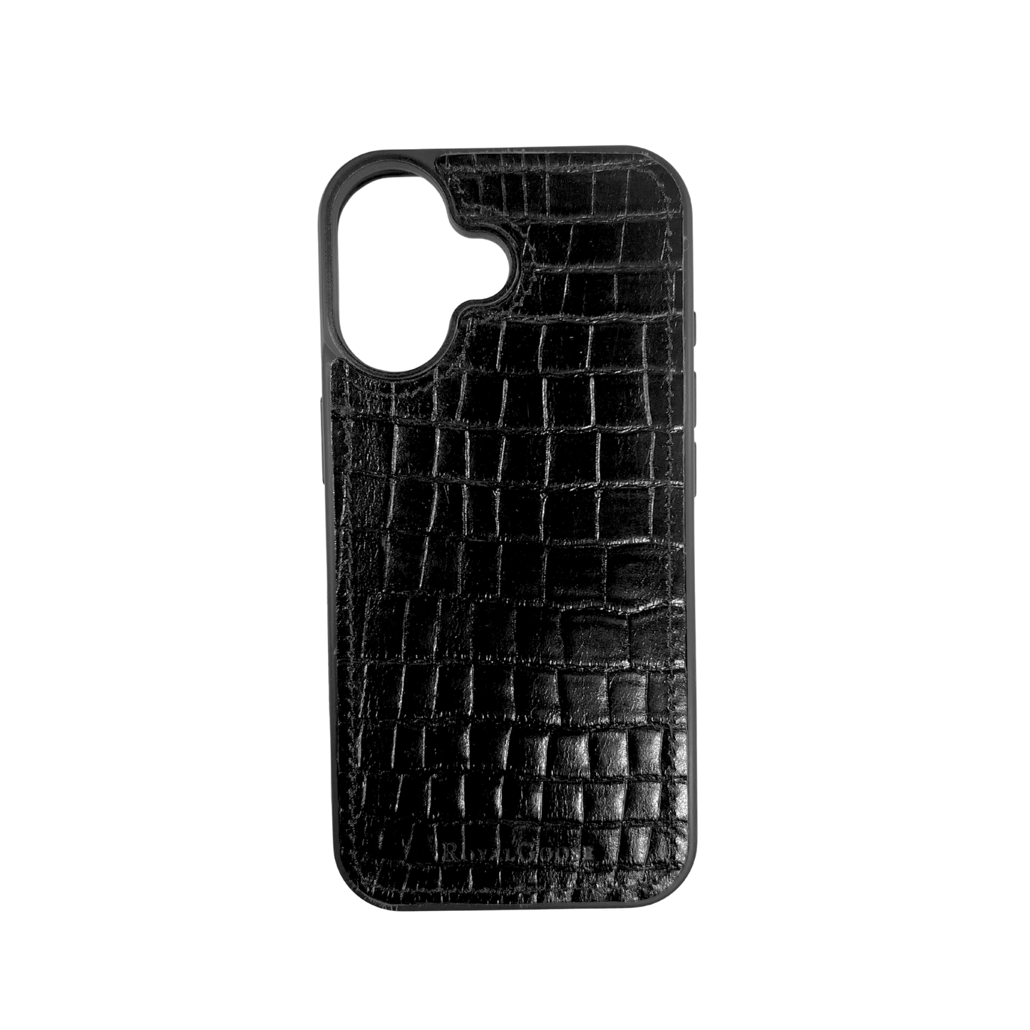 Case iPhone 17 Clásico - Croco Negro