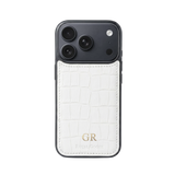 iPhone 17 Pro Max Case Clásico - Croco Blanco