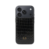 iPhone 17 Pro Max Case Clásico - Croco Negro
