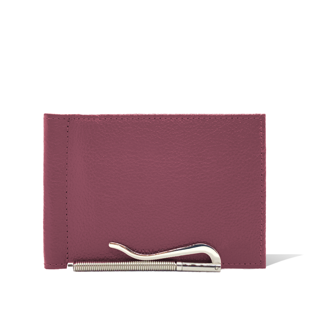 Cartera con Clip - Tinto