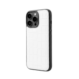 Case iPhone 16 Pro Max Clásico - Croco Blanco