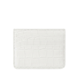 Tarjetero Clásico - Croco Blanco