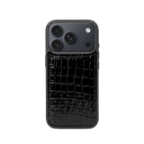iPhone 17 Pro Case Clásico - Croco Negro