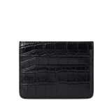 Classic Card Holder - Black Crocodile