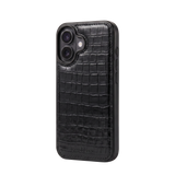 Classic iPhone 16 Case - Black Croco