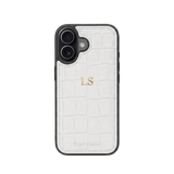 iPhone 17 Case Clásico - Croco Blanco