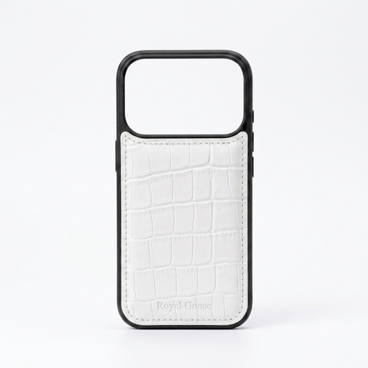 iPhone 17 Pro Classic Case - White Croco