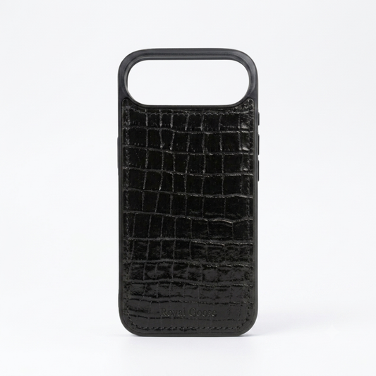iPhone 17 Air Case Clásico - Croco Negro