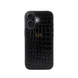 iPhone 17 Case Clásico - Croco Negro