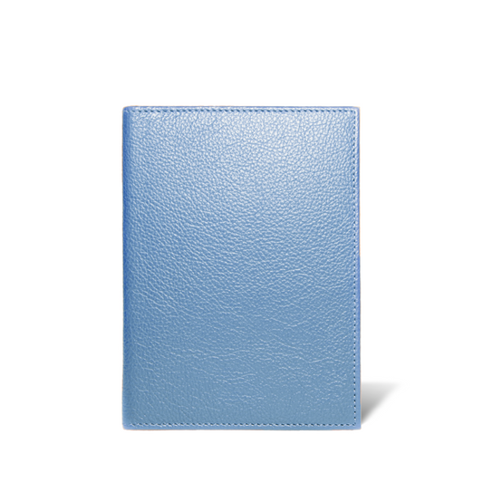 Porta Pasaporte Mini + Identificador Clásico - Azul Ártico