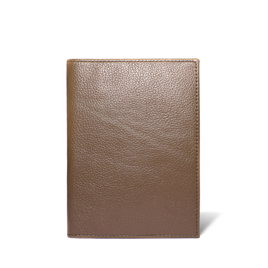 Porta Pasaporte Mini + Identificador Clásico -Marrón