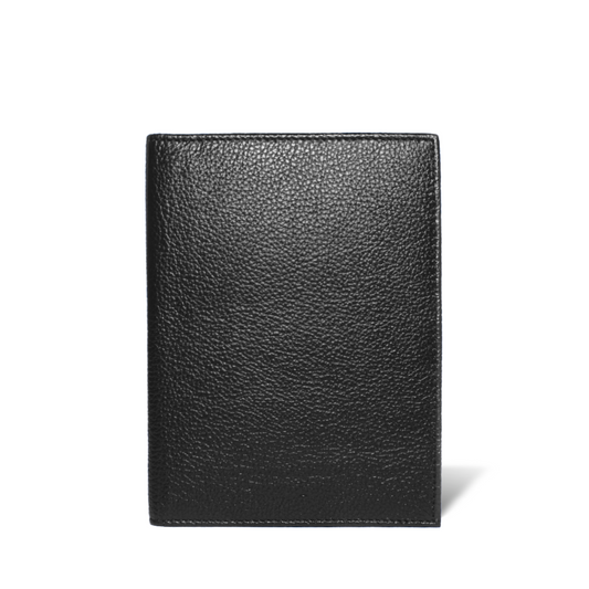 Porta Pasaporte Mini + Identificador Clásico - Negro