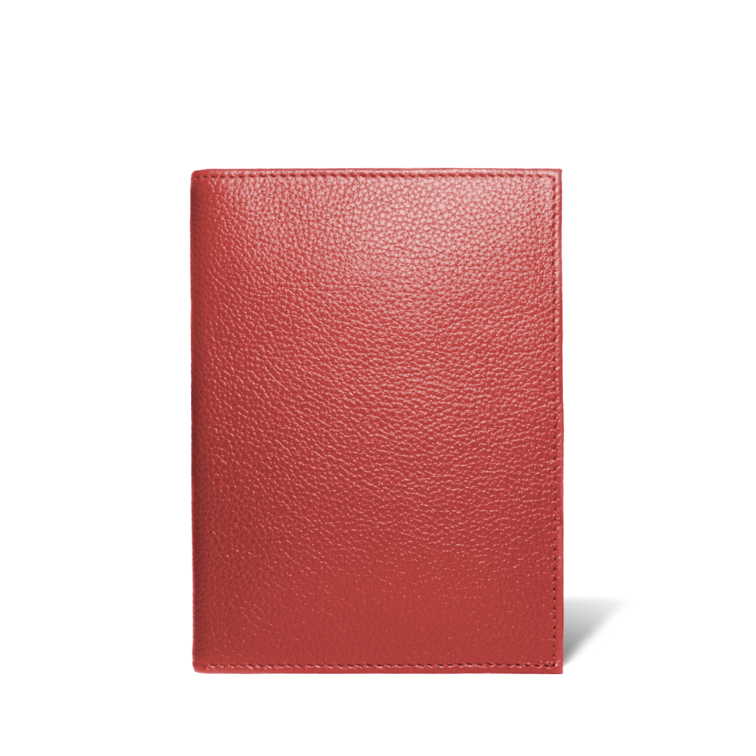 Porta Pasaporte Mini + Identificador Clásico - Rojo