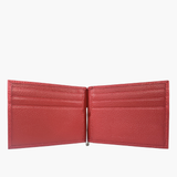 Wallet with Clip - Red