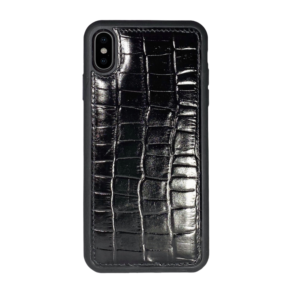 iPhone XS Max Case - Croco Negro