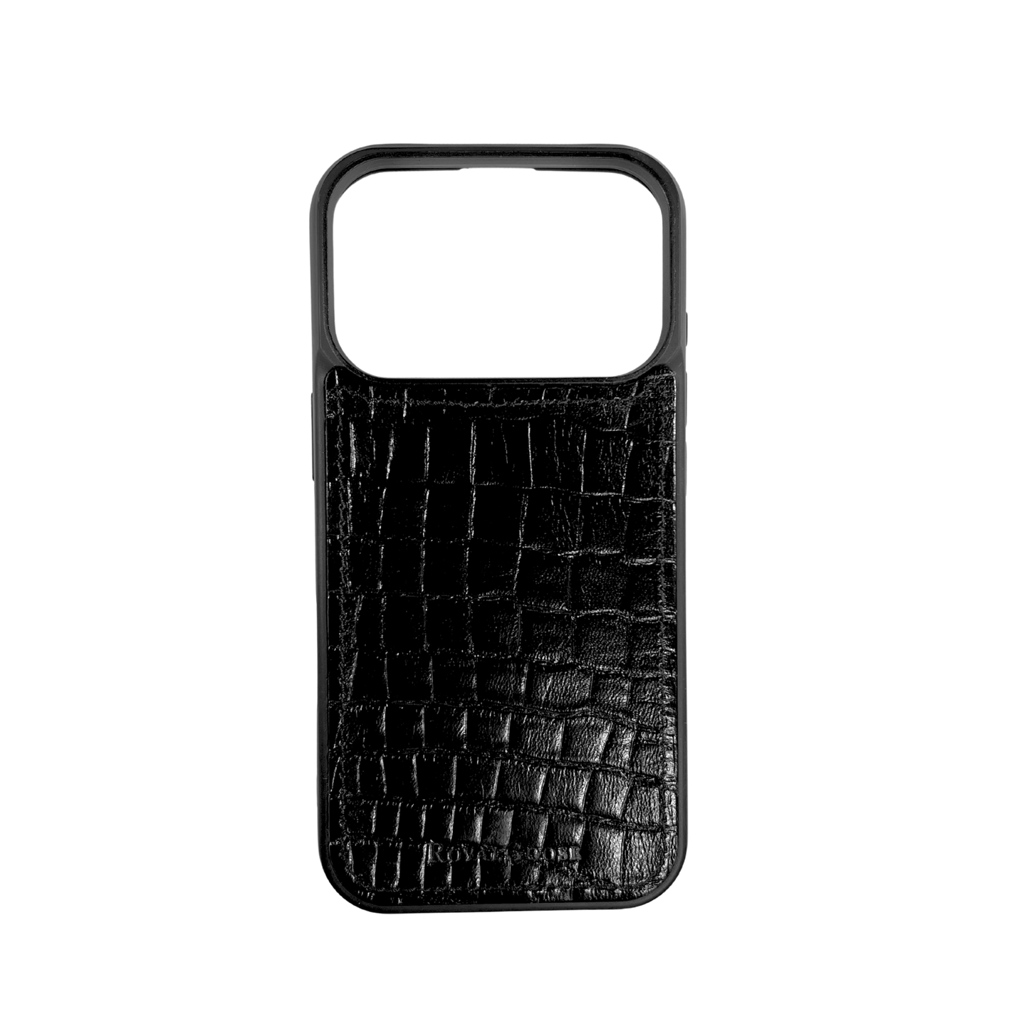 Case iPhone 17 Pro Clásico - Croco Negro