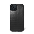 Case iPhone 15 Clásico - Croco Negro