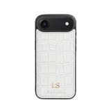 iPhone 17 Air Case Clásico - Croco Blanco