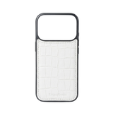 iPhone 17 Pro Max Case Clásico - Croco Blanco