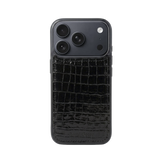 iPhone 17 Pro Max Case Clásico - Croco Negro