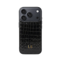Classic iPhone 17 Pro Max Case - Black Croco