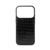 iPhone 17 Pro Max Case Clásico - Croco Negro