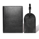 Mini Passport Holder + Classic ID Holder - Black