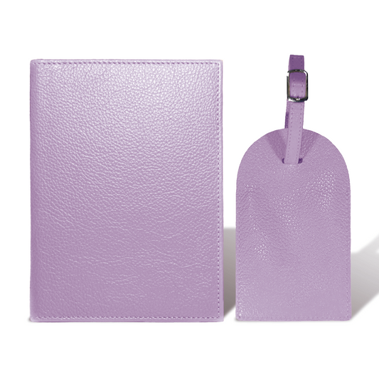 Porta Pasaporte Mini + Identificador Clásico - Lila