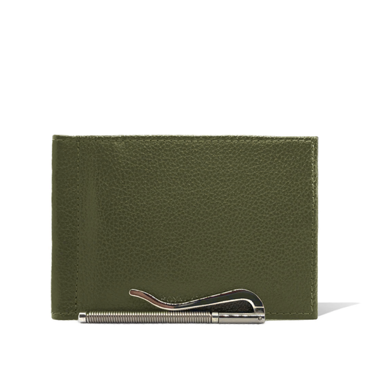 Cartera con Clip - Verde Militar