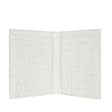 Mini Passport Holder - White Croco