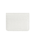 Tarjetero Clásico - Croco Blanco