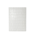 Porta Pasaporte Mini - Croco Blanco