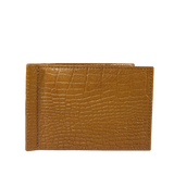 Cartera con Clip - Croco Leño