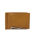 Cartera con Clip - Croco Leño