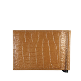 Cartera con Clip - Croco Leño