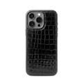 Classic iPhone 16 Pro Max Case - Black Croco
