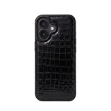 Classic iPhone 16 Case - Black Croco