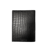 Mini Passport Holder - Black Croco