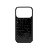 iPhone 17 Pro Case Clásico - Croco Negro