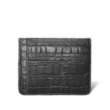 Tailor's Card Holder - Black Crocodile