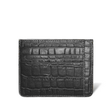Tailor's Card Holder - Black Crocodile