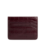 Tarjetero Clásico - Croco Tinto