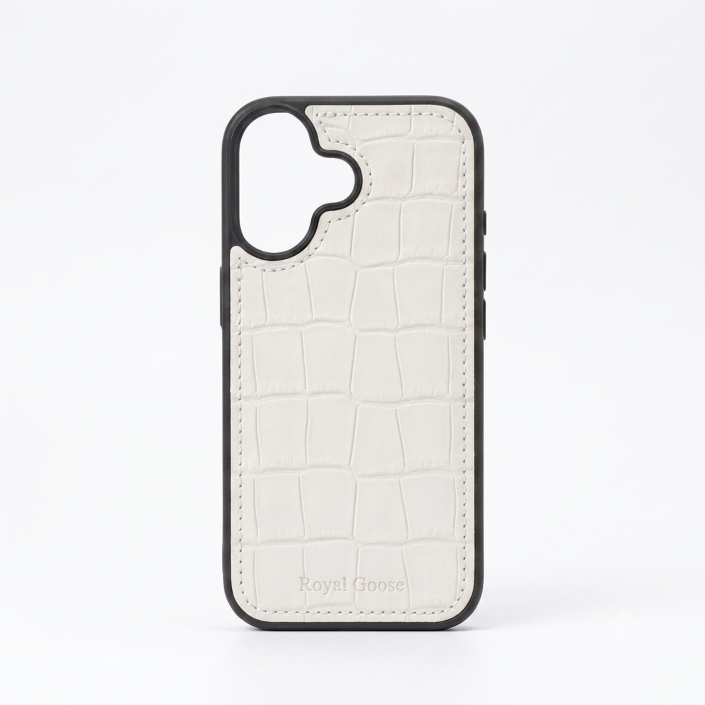 iPhone 17 Classic Case - White Croco
