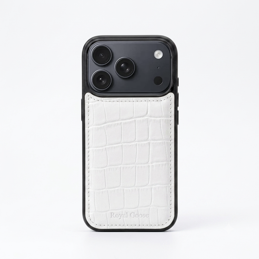 iPhone 17 Pro Classic Case - White Croco