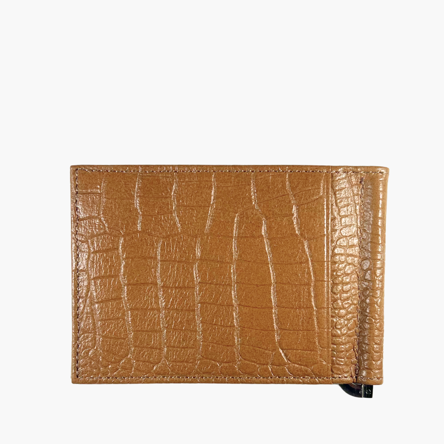 Wallet with Clip - Croco Wood