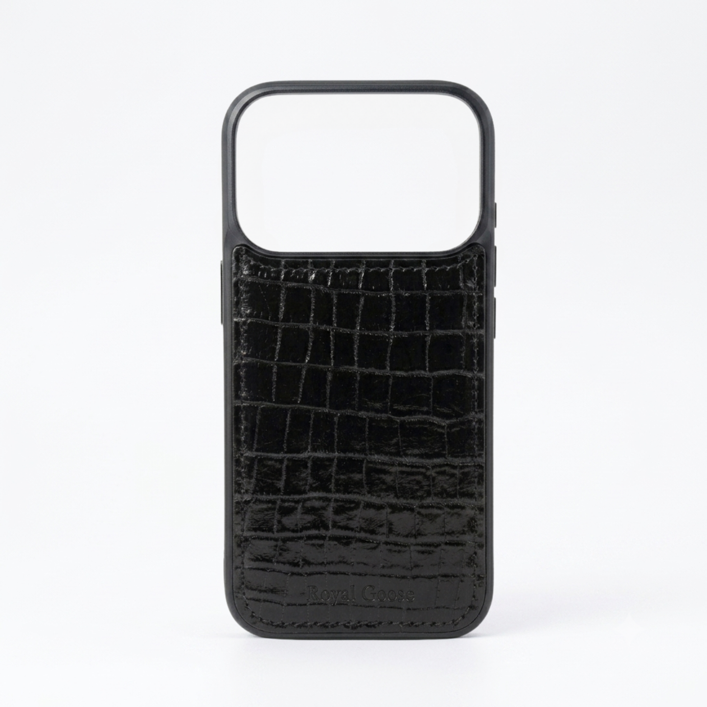 iPhone 17 Pro Max Case Clásico - Croco Negro