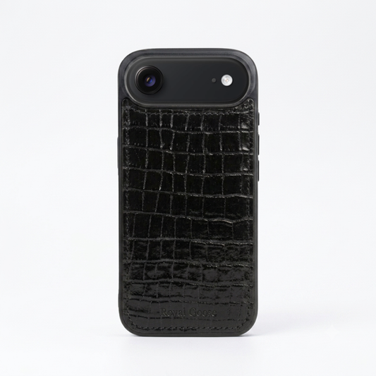 iPhone 17 Air Case Clásico - Croco Negro