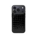 iPhone 17 Pro Case Clásico - Croco Negro