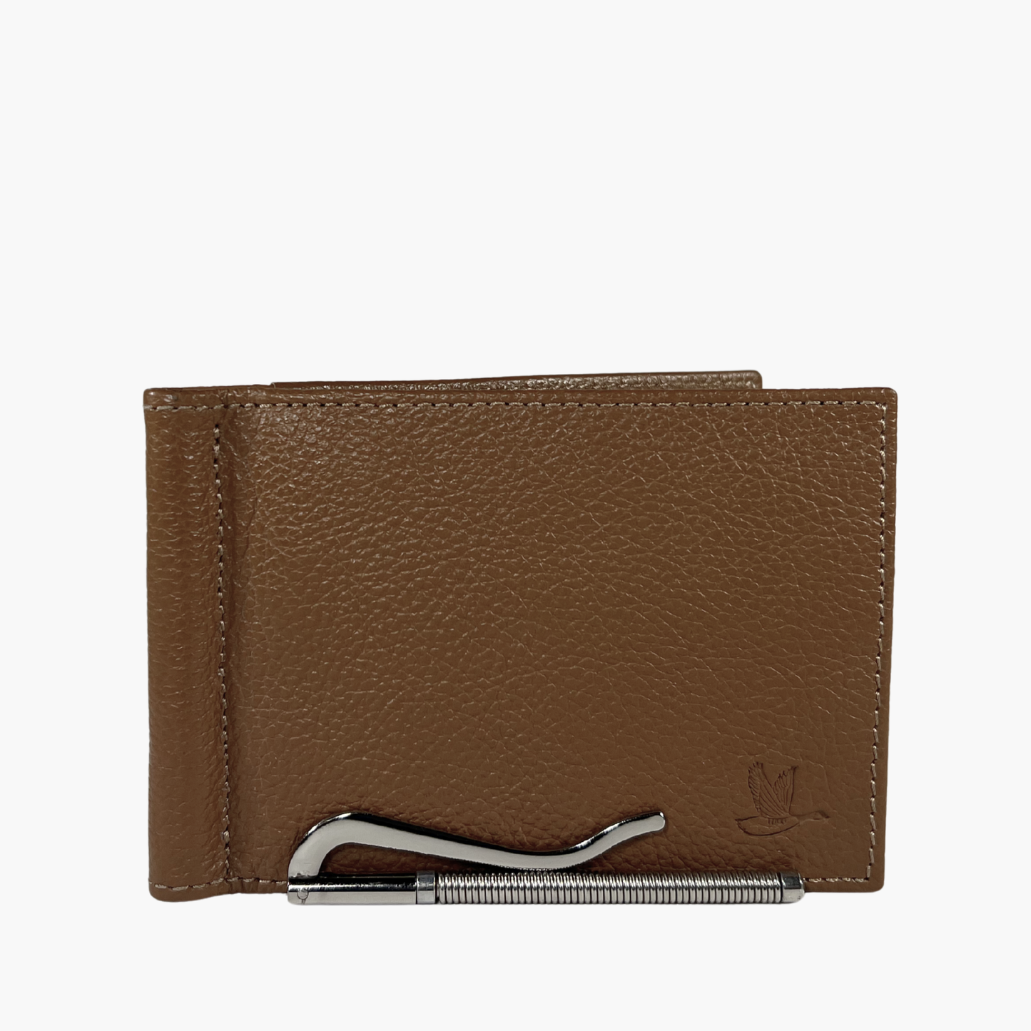 Wallet with Clip - Brown