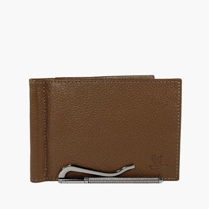 Wallet with Clip - Brown